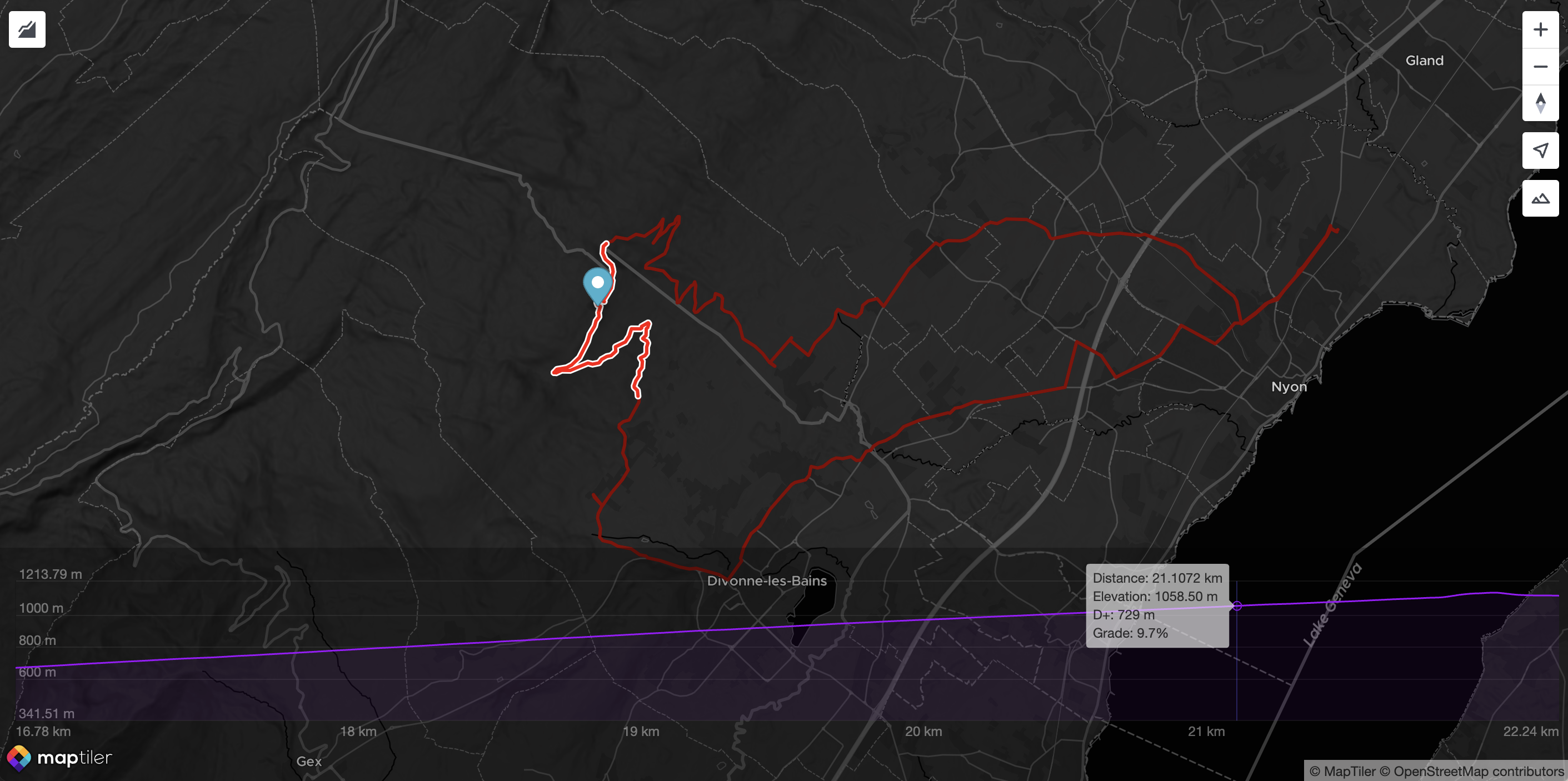 Elevation profile control events onMove and onChangeView