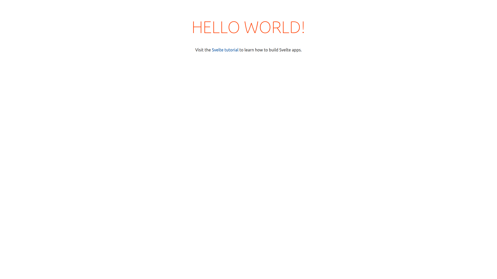 Svelte app