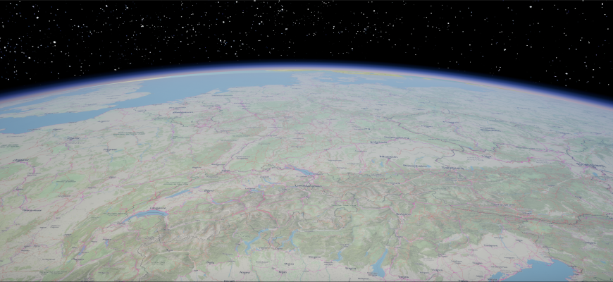 Real-world 3D MapTiler outdoor maps in Unreal